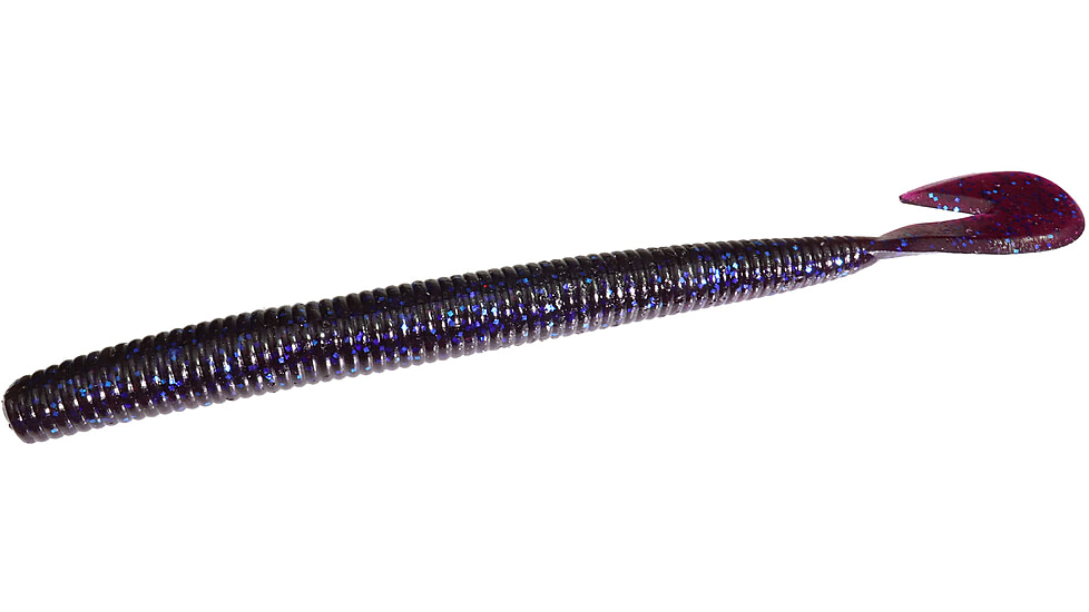 Zoom Mag U-V Speed Worm, 8 Pack, 7in, Blue Fleck, 113292X