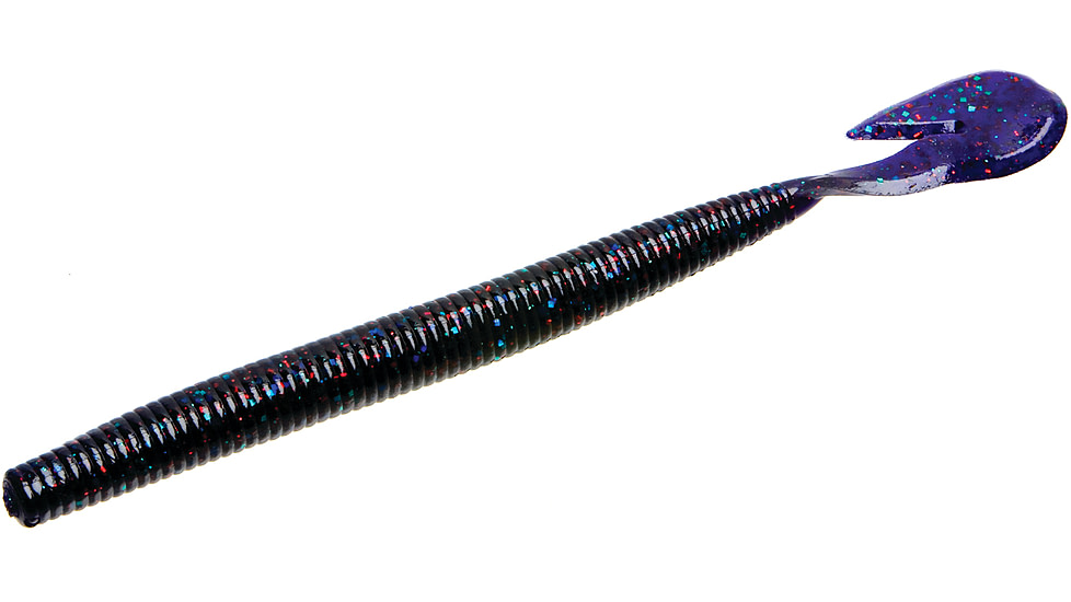 Zoom Mag U-V Speed Worm, 8 Pack, 7in, Junebug Red, 113177