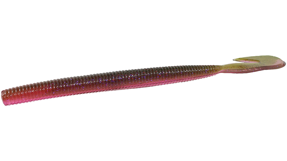 Zoom Mag U-V Speed Worm, 8 Pack, 7in, Raspberry Shad, 113365X
