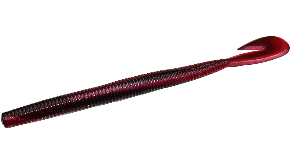Zoom Mag U-V Speed Worm, 8 Pack, 7in, Red Shad, 113029X