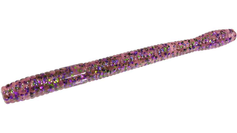Zoom Magnum Finesse Worm, 10 Pack, 5in, Cotton Candy, 114023X
