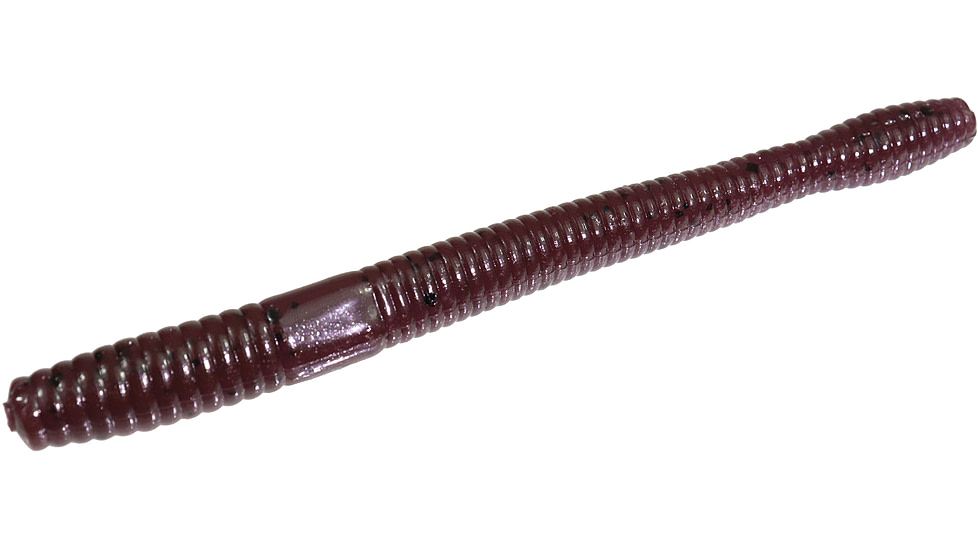Zoom Magnum Finesse Worm, 10 Pack, 5in, Purple Pumpkin, 114432X