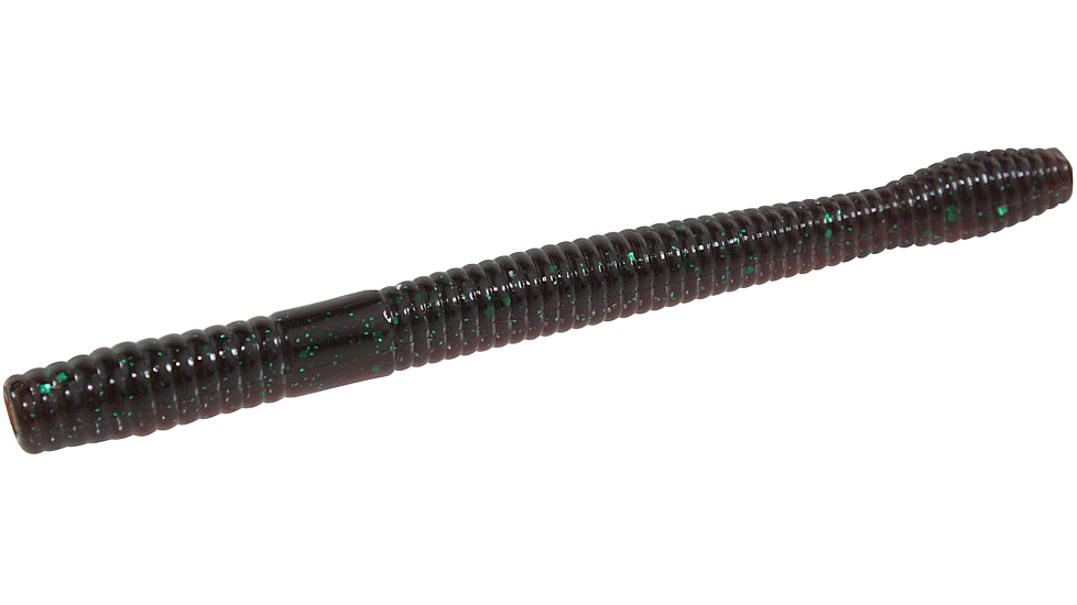 Zoom Magnum Finesse Worm, 10 Pack, 5in, Scuppernong Green, 114316X
