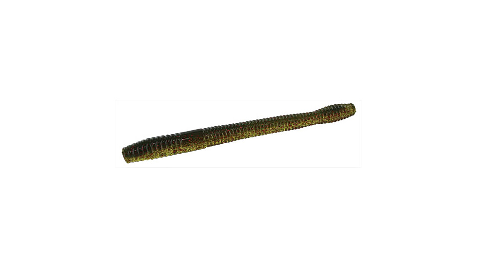 Zoom Magnum Finesse Worm, 10 Pack, 5in, Watermelon Slice, 114339X
