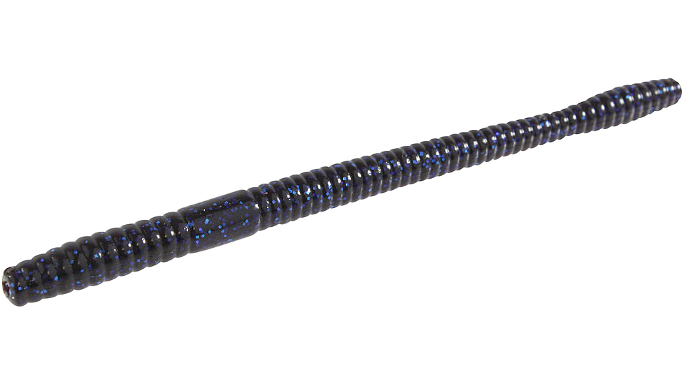 Zoom Magnum Trick Worm, 8 Pack, 7in, Blue Fleck, 115292X