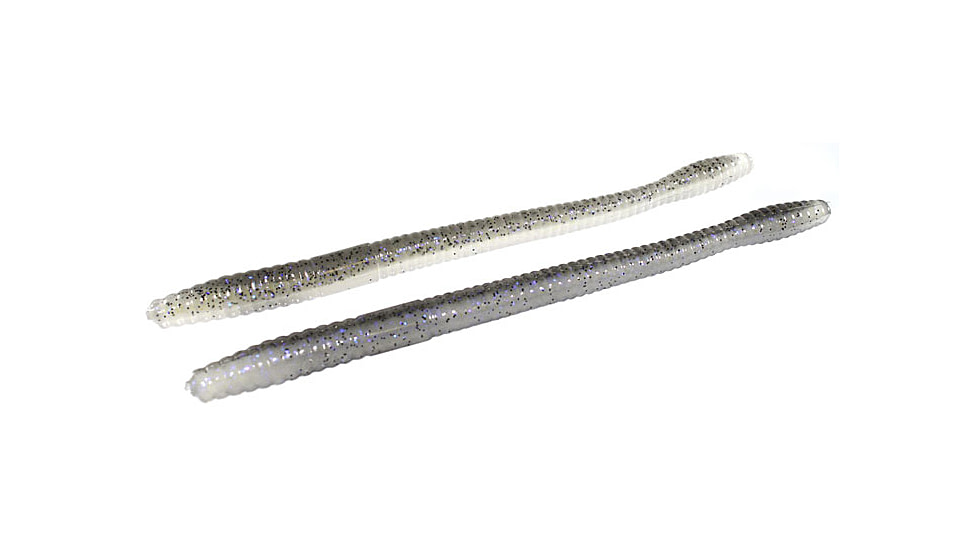 Zoom Magnum Trick Worm, 8 Pack, 7in, Electric Shad, 115350X