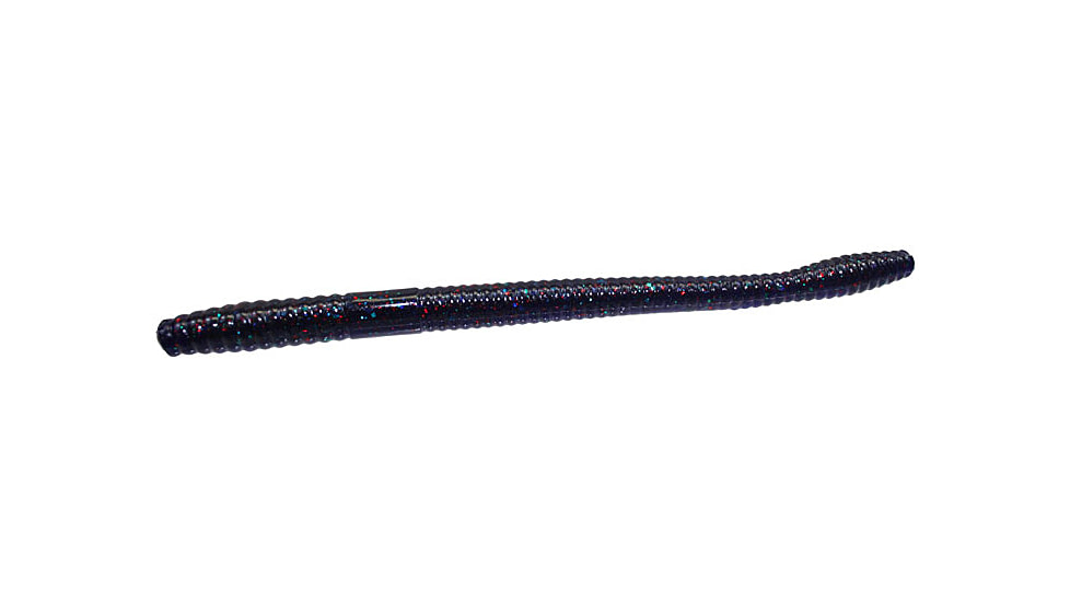 Zoom Magnum Trick Worm, 8 Pack, 7in, Junebug Red, 115177X