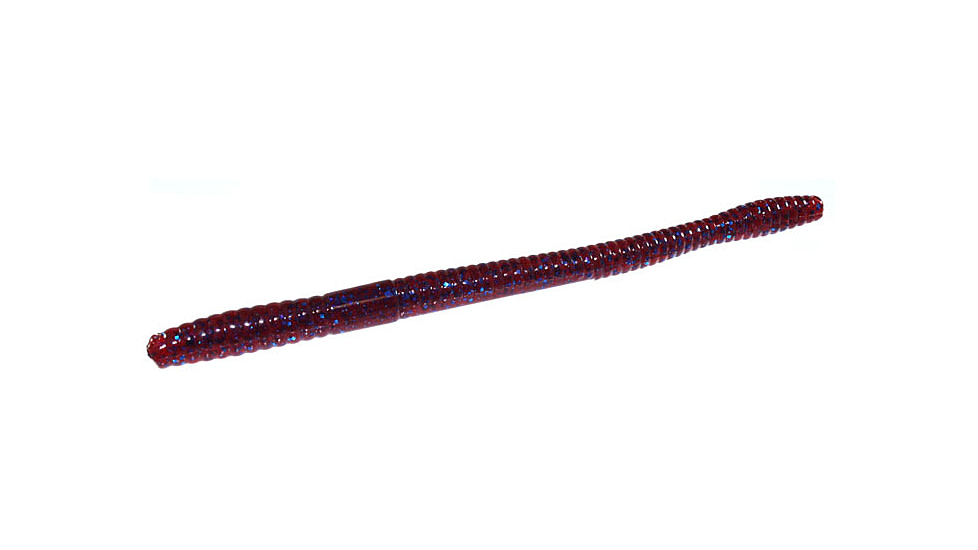 Zoom Magnum Trick Worm, 8 Pack, 7in, Plum, 115004