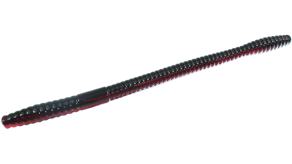 Zoom Magnum Trick Worm, 8 Pack, 7in, Red Shad, 115029X