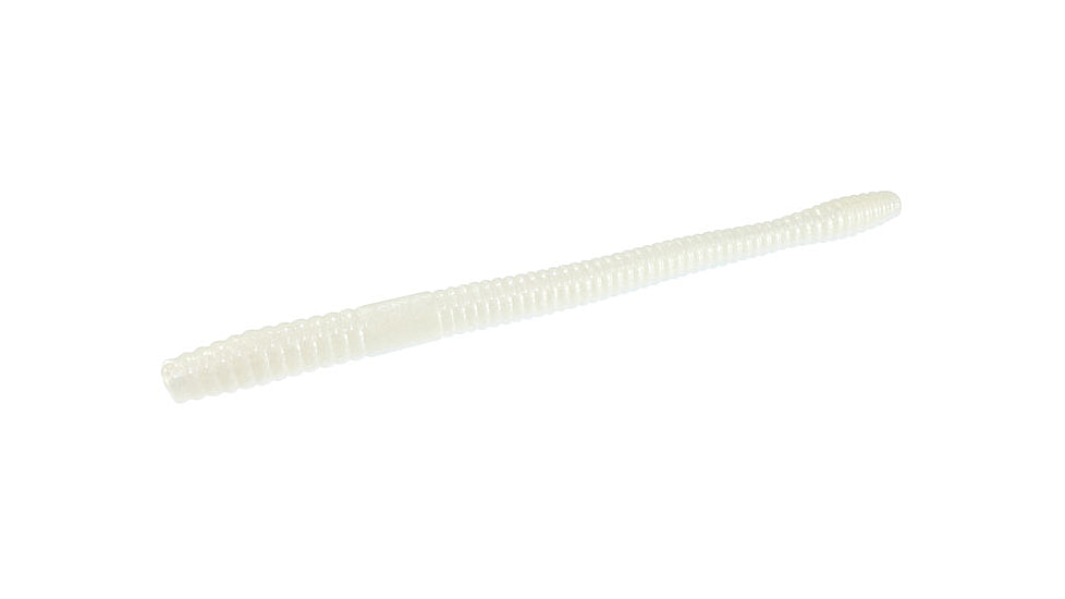 Zoom Magnum Trick Worm, 8 Pack, 7in, White Pearl, 115045X