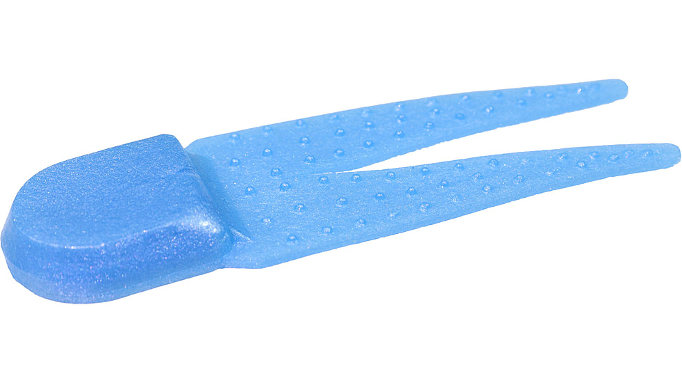 Zoom Pro Chunk Jig Trailer, 5 Pack, 3 1/2in, Powder Blue, 048207X