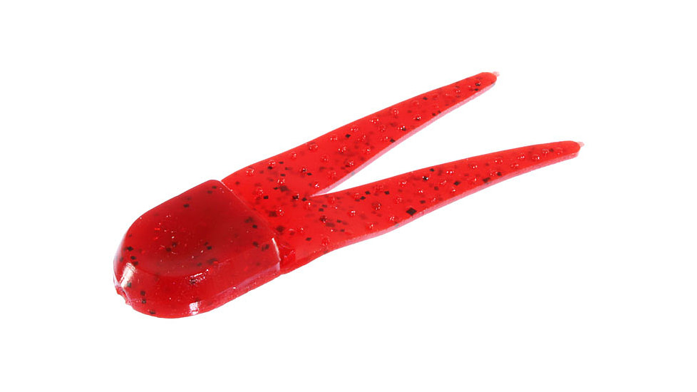 Zoom Pro Chunk Jig Trailer, 5 Pack, 3 1/2in, Ruby Red, 048134X
