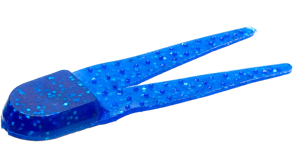 Zoom Pro Chunk Jig Trailer, 5 Pack, 3 1/2in, Sapphire Blue, 048110X