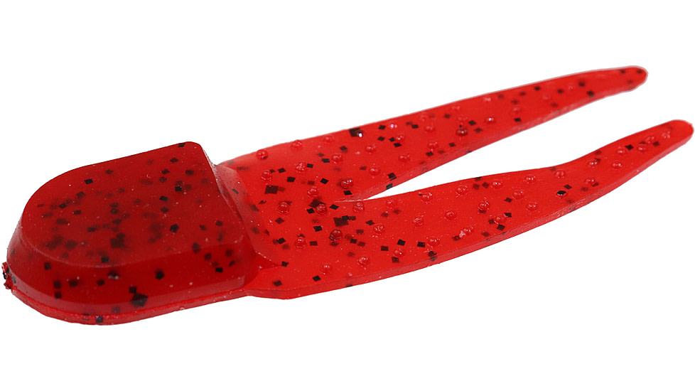 Zoom Pro Chunk Jig Trailer, 5 Pack, 3 1/2in, Tomato Seed, 048084X