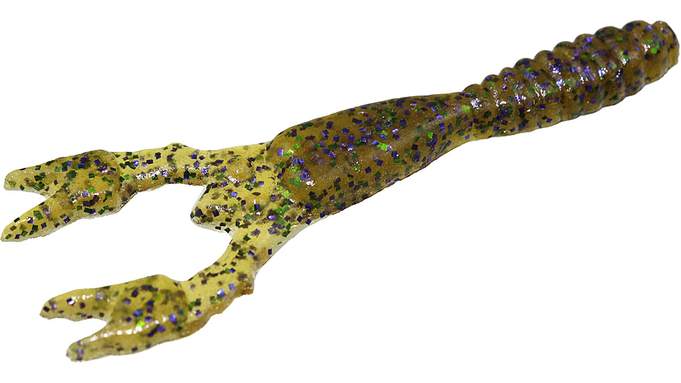 Zoom Road Kill Craw Bait, 10 Pack, 4.25in, Watermelon Candy, 013120X