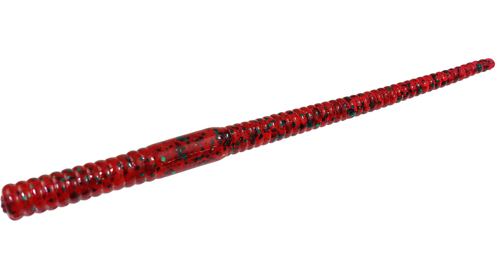 Zoom Shakey Head Finesse Worm, 20 Pack, 5in, Red Bug, 057021X