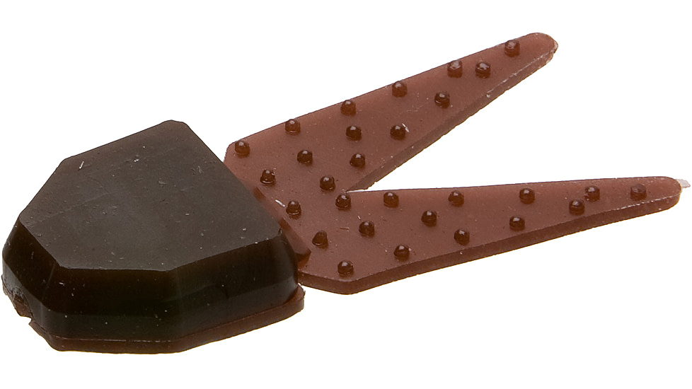 Zoom Small Chunk Jig Trailer, 5 Pack, 2.5in, Brown, 027117X