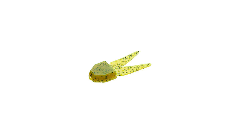 Zoom Small Chunk Jig Trailer, 5 Pack, 2.5in, Chartreuse Pumpkin, 027012X