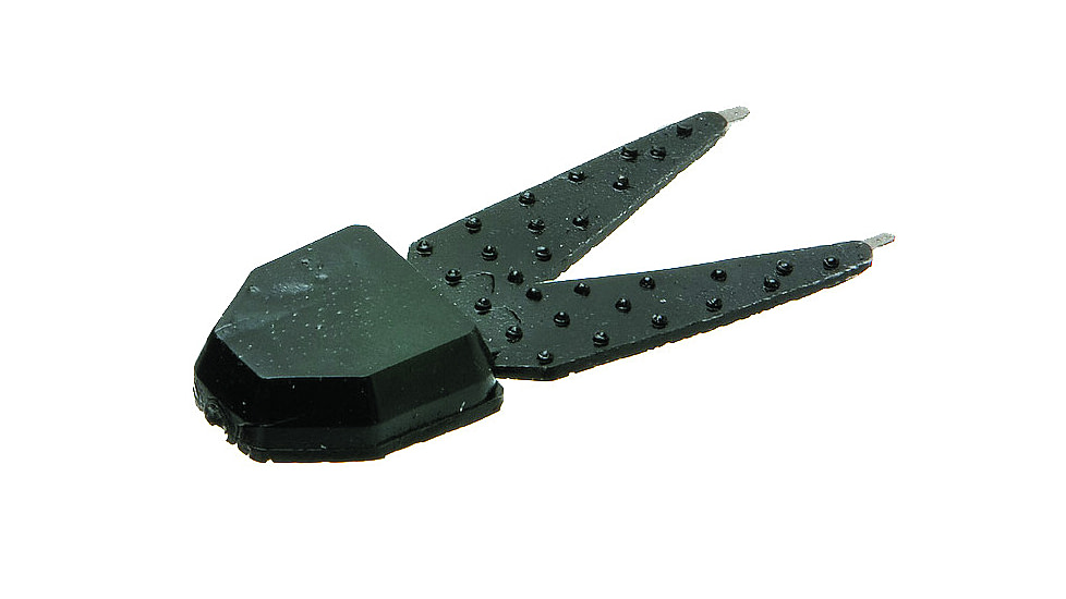 Zoom Small Salty Chunk Trailer Soft Bait, 5, 0.5in, Black, 027038-SP