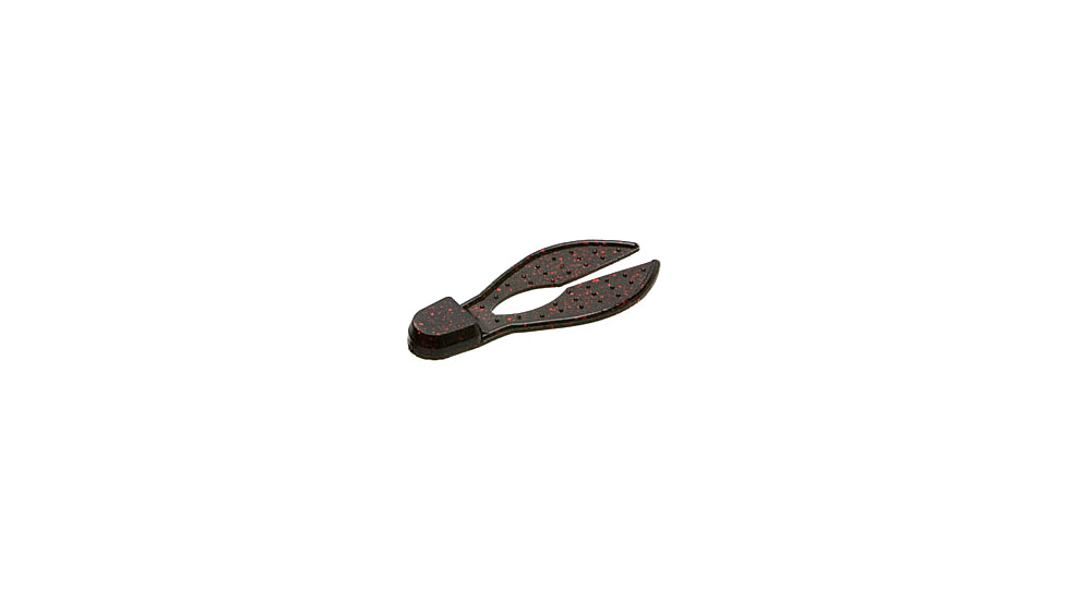 Zoom Super Chunk Jig Trailer, 5 Pack, 3.5in, Black Red Glitter, 037001X