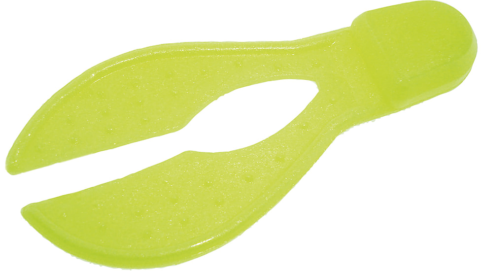 Zoom Super Chunk Jig Trailer, 5 Pack, 3.5in, Chartreuse Pearl, 037046X