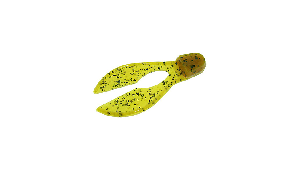 Zoom Super Chunk Jig Trailer, 5 Pack, 3.5in, Chartreuse Pumpkin, 037012X