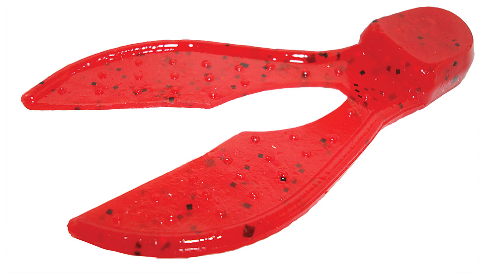 Zoom Super Chunk Jig Trailer, 5 Pack, 3.5in, Ruby Red, 037134X