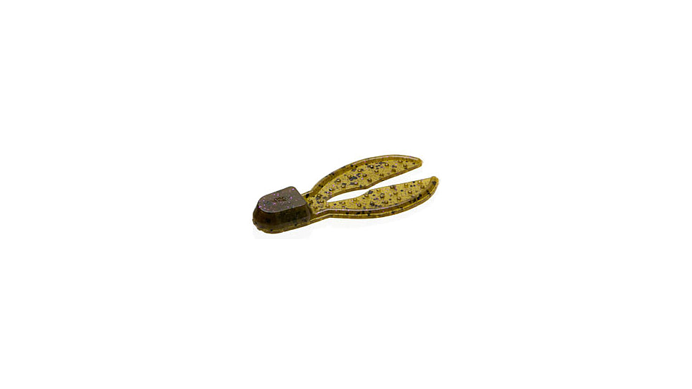 Zoom Super Chunk Jr Jig Trailer, 6 Pack, 2in, Green Pumpkin Purple, 041248X