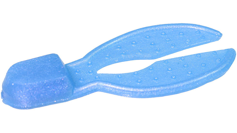 Zoom Super Chunk Jr Jig Trailer, 6 Pack, 2in, Powder Blue, 041207X