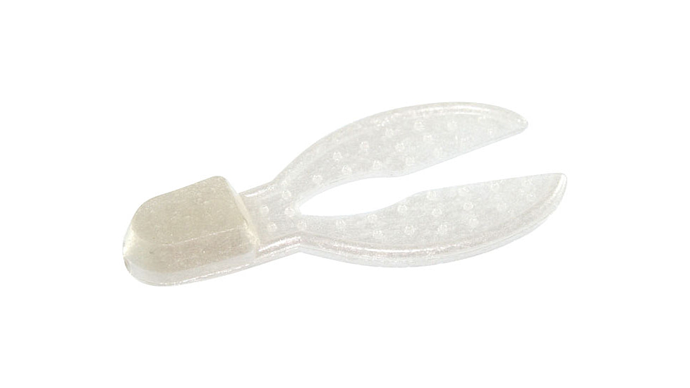 Zoom Super Chunk Jr Jig Trailer, 6 Pack, 2in, White Pearl, 041045X