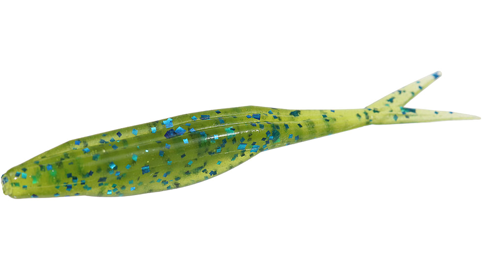 Zoom Super Fluke Jr Baitfish Imitator, 10 Pack, 4in, Blue Watermelon, 056103X