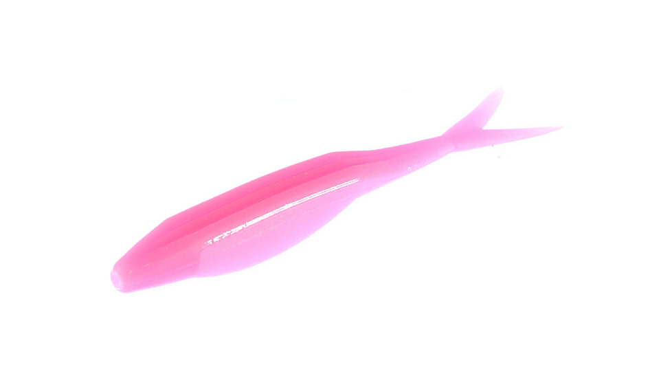 Zoom Super Fluke Jr Baitfish Imitator, 10 Pack, 4in, Bubble Gum, 056039X