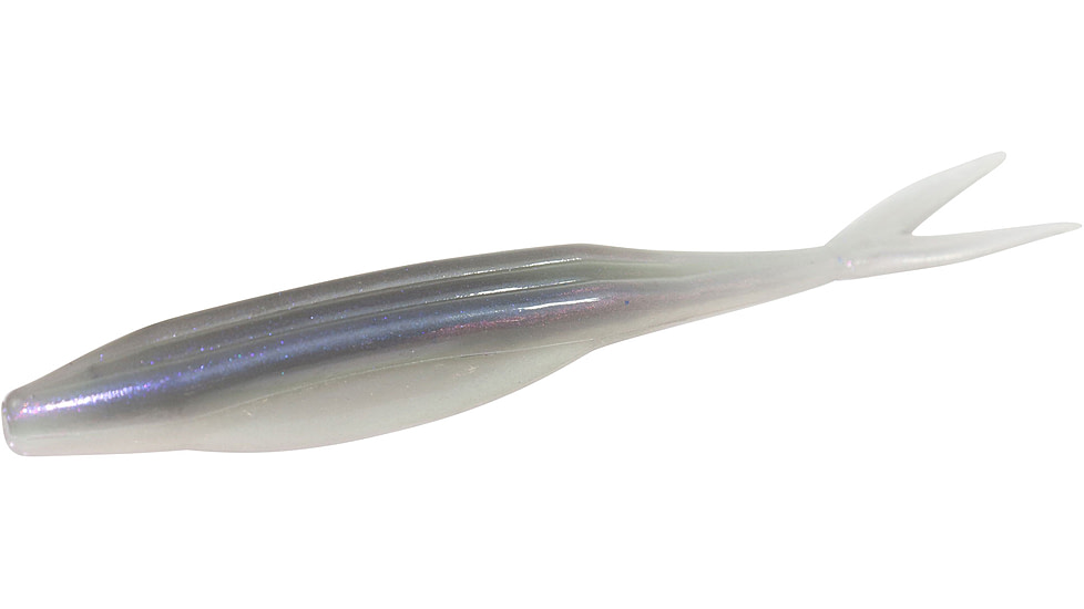 Zoom Super Fluke Jr Baitfish Imitator, 10 Pack, 4in, Pro Blue Red Pearl, 056355X