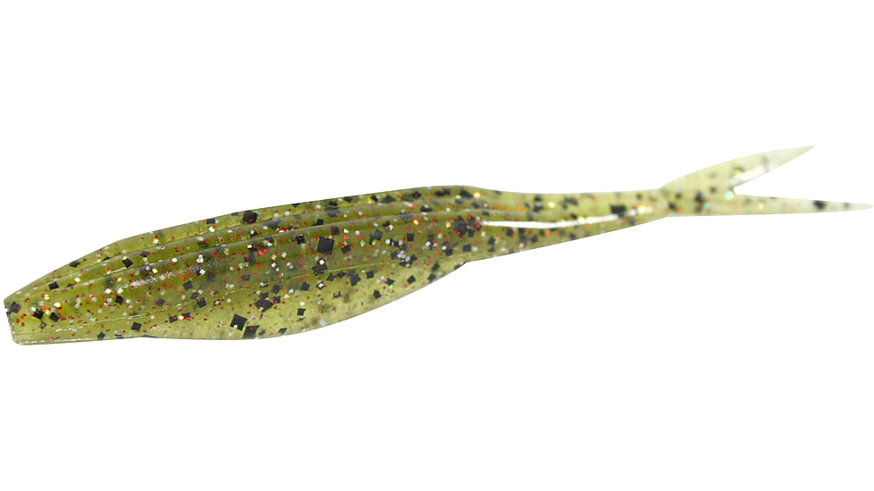 Zoom Super Fluke Jr Baitfish Imitator, 10 Pack, 4in, Watermelon Red Magic, 056304X