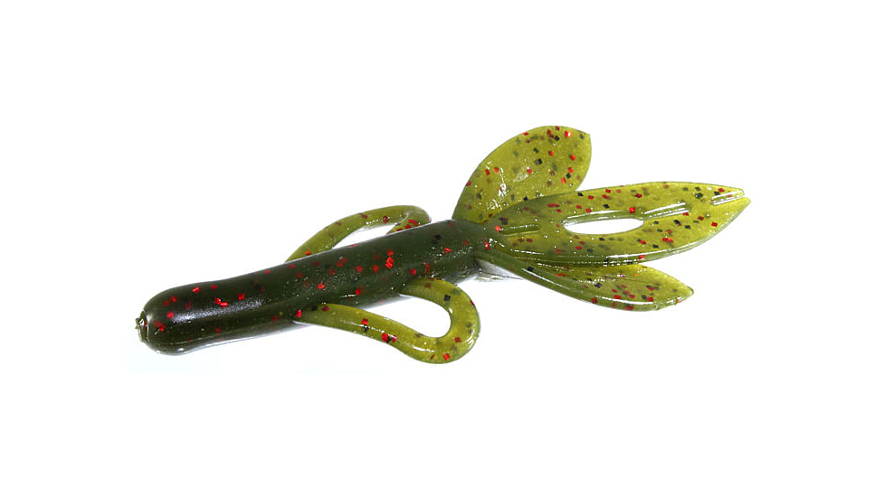 Zoom Super Hog Creature Bait, 10 Pack, 4in, Avocado, 085147X