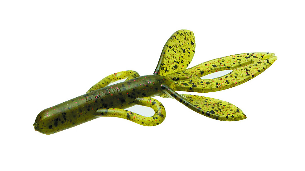 Zoom Super Hog Creature Bait, 10, 4in, Watermelon Red, 085054-SP