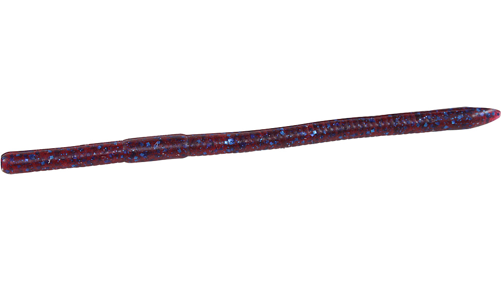 Zoom Swamp Crawler Finesse Worm, 5 Pack, 5.5in, Plum 2, 016004X