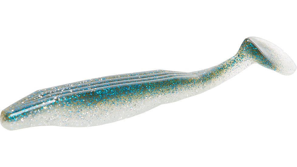 Zoom Swimmin' Super Fluke Swimbaits, 5, 5in, Silver Flash, 116356