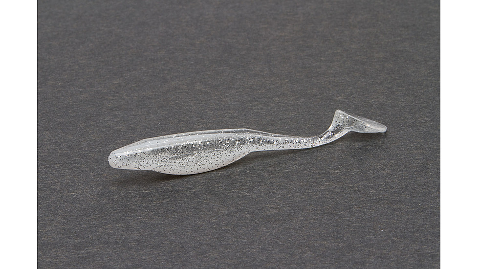 Zoom Swimmin'Super Fluke Jr Swimbaits, 10, 4in, White Ice, 117185