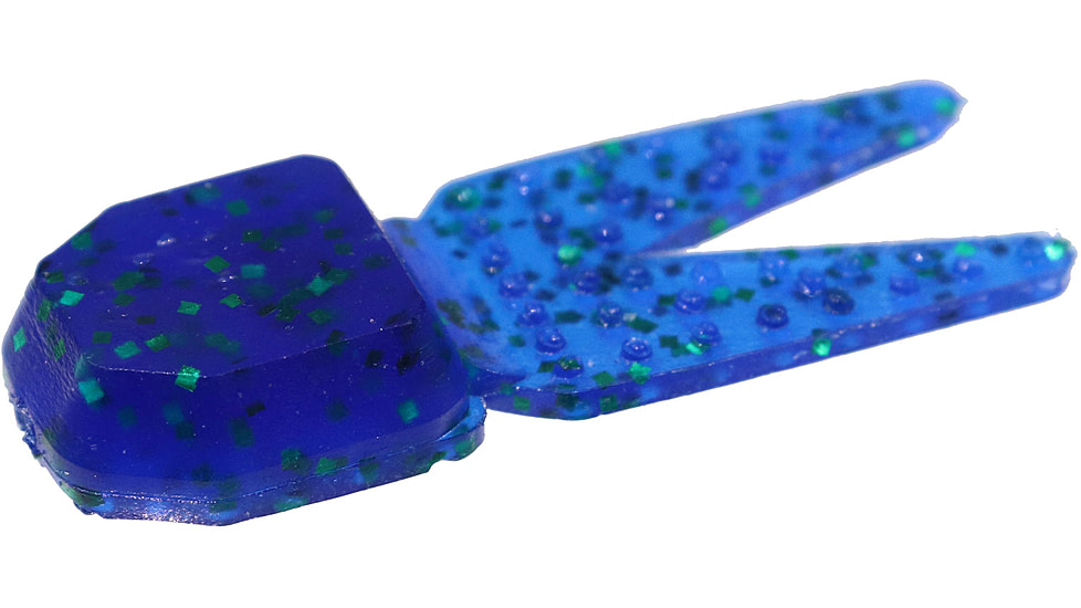 Zoom Tiny Chunk Jig Trailer, 5 Pack, 2in, Emerald Blue, 029352X