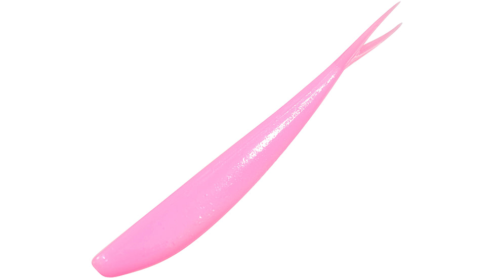 Zoom Tiny Fluke Baitfish Imitator, 20 Pack, 3in, Bubble Gum, 081039X