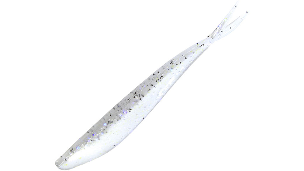 Zoom Tiny Fluke Baitfish Imitator, 20 Pack, 3in, Electric Shad, 081350X