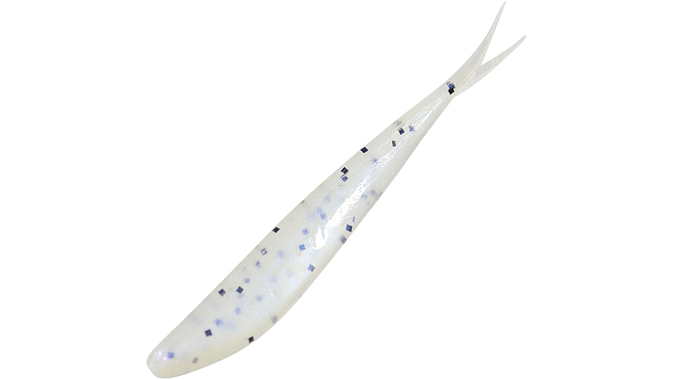 Zoom Tiny Fluke Baitfish Imitator, 20 Pack, 3in, Glimmer Blue, 081043X