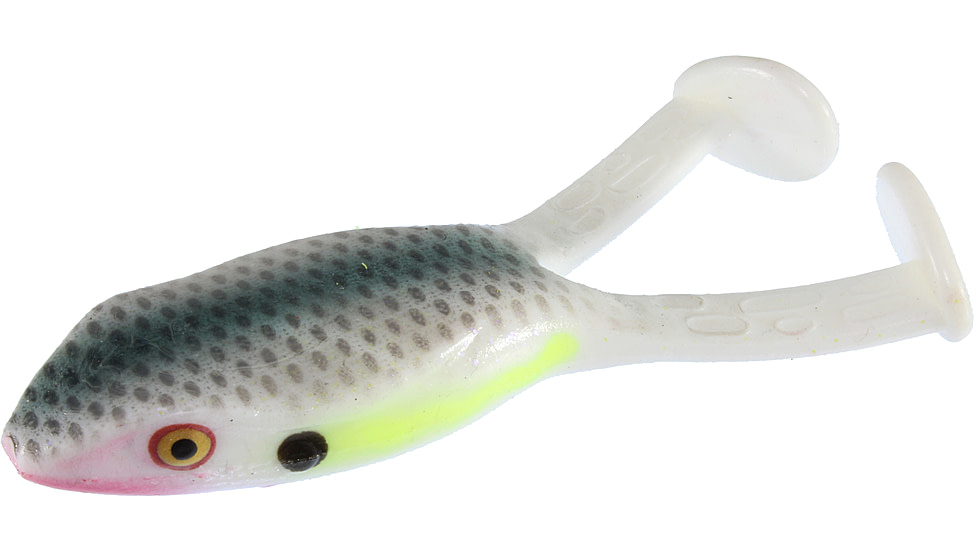Zoom Topwater Frog Soft Bait, 3 Pack, 4in, Sexy Shad, 135354