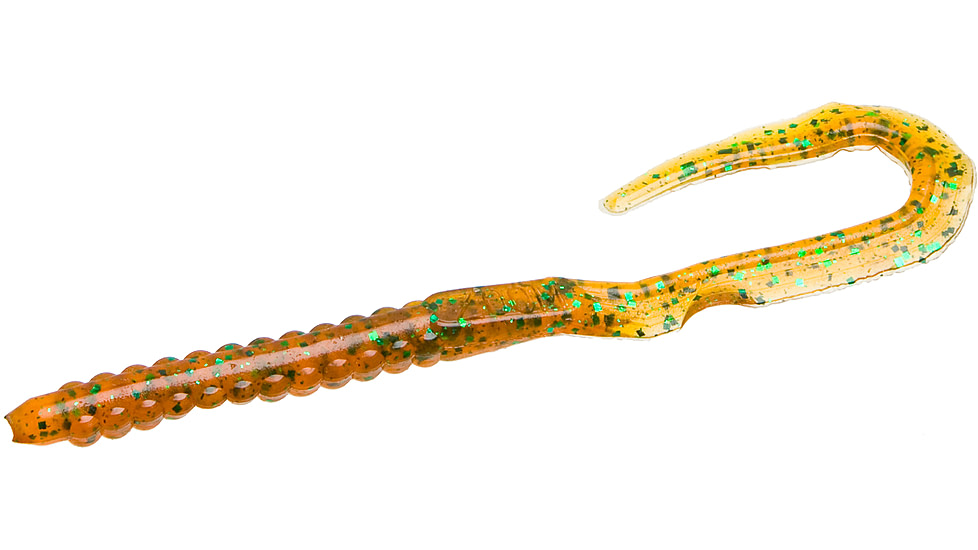 Zoom U-Tale Mid-Size Worm, 20 Pack, 6 3/4in, Gourd Green, 001017X