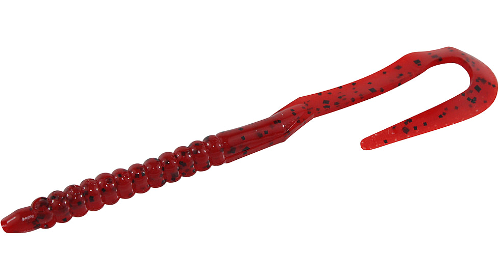 Zoom U-Tale Mid-Size Worm, 20 Pack, 6 3/4in, Tomato Seed, 001084X