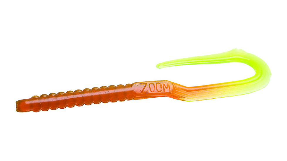 Zoom U-Tale Worm, 20, 6 3/4in, Motor Oil Chartreuse, 1006