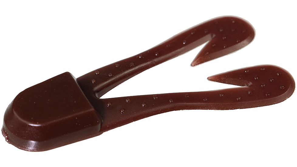 Zoom U-V Chunk Jig Trailer, 5 Pack, 3in, Brown, 084117X