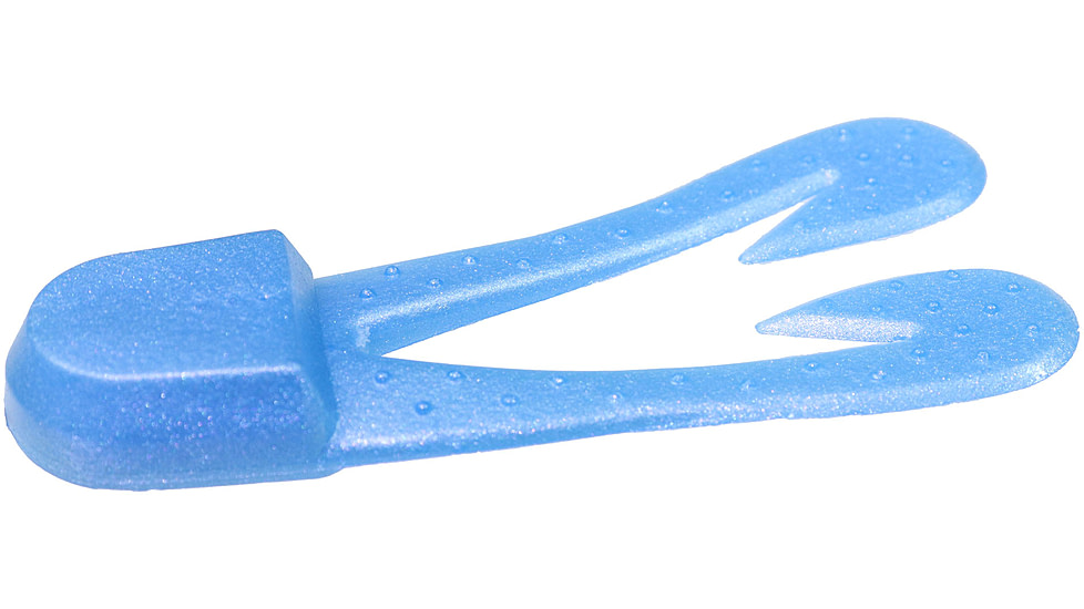 Zoom U-V Chunk Jig Trailer, 5 Pack, 3in, Powder Blue, 084207X