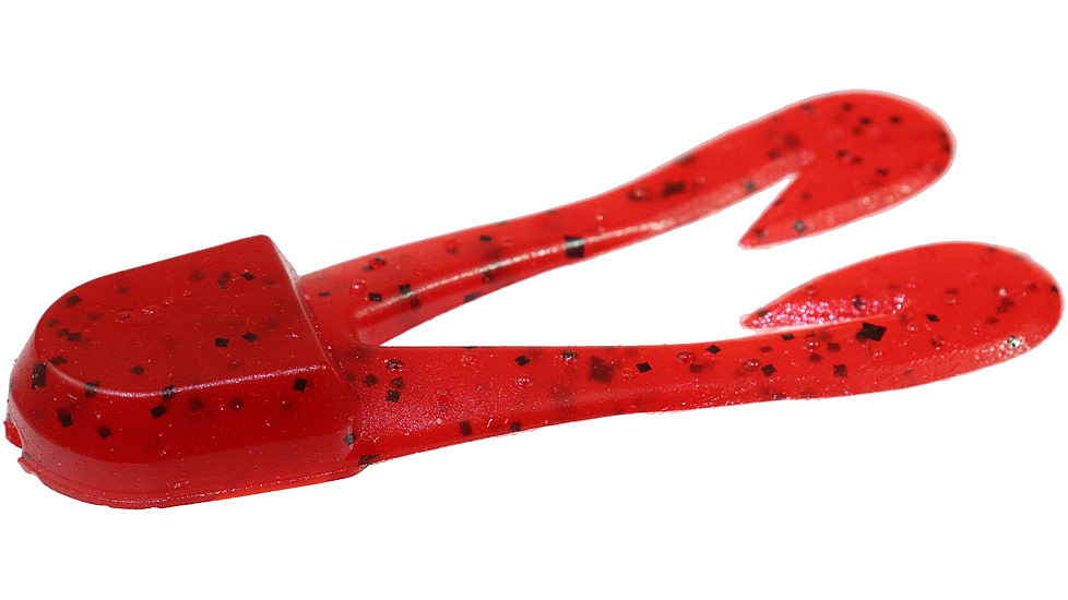 Zoom U-V Chunk Jig Trailer, 5 Pack, 3in, Tomato Seed, 084084X